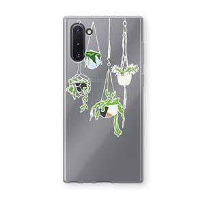 CaseCompany Hang In There: Samsung Galaxy Note 10 Transparant Hoesje