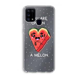 CaseCompany One In A Melon: Samsung Galaxy M31 Transparant Hoesje