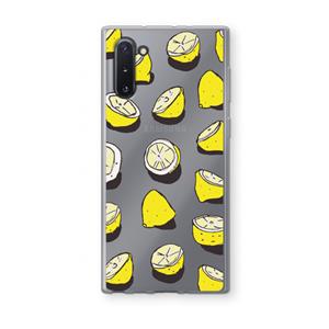 CaseCompany When Life Gives You Lemons...: Samsung Galaxy Note 10 Transparant Hoesje