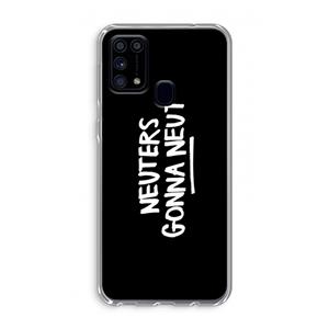 CaseCompany Neuters (zwart): Samsung Galaxy M31 Transparant Hoesje