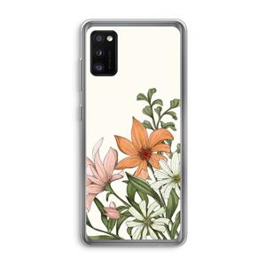 CaseCompany Floral bouquet: Samsung Galaxy A41 Transparant Hoesje