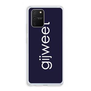 CaseCompany Gijweet: Samsung Galaxy S10 Lite Transparant Hoesje