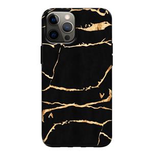 CaseCompany Gouden marmer: iPhone 12 Pro Tough Case