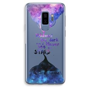 CaseCompany Stars quote: Samsung Galaxy S9 Plus Transparant Hoesje