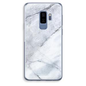 CaseCompany Witte marmer: Samsung Galaxy S9 Plus Transparant Hoesje