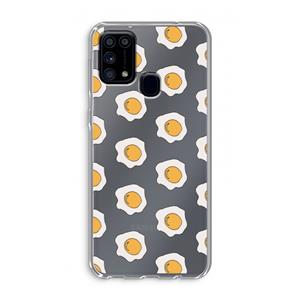 CaseCompany Bacon to my eggs #1: Samsung Galaxy M31 Transparant Hoesje