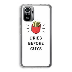 CaseCompany Fries before guys: Xiaomi Redmi Note 10S Transparant Hoesje