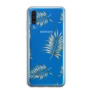 CaseCompany Simple leaves: Samsung Galaxy A50 Transparant Hoesje