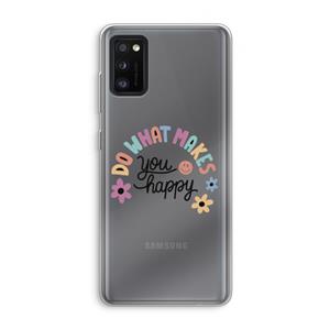 CaseCompany Happy days: Samsung Galaxy A41 Transparant Hoesje