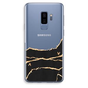 CaseCompany Gouden marmer: Samsung Galaxy S9 Plus Transparant Hoesje