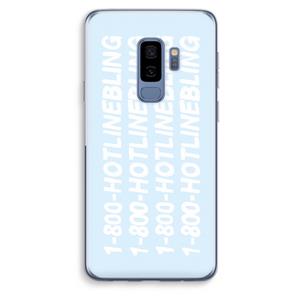 CaseCompany Hotline bling blue: Samsung Galaxy S9 Plus Transparant Hoesje