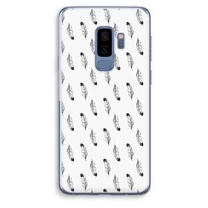 CaseCompany Pluimen: Samsung Galaxy S9 Plus Transparant Hoesje