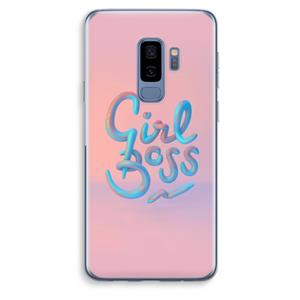 CaseCompany Girl boss: Samsung Galaxy S9 Plus Transparant Hoesje