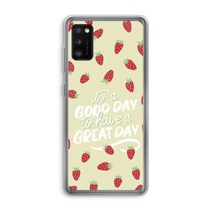 CaseCompany Don't forget to have a great day: Samsung Galaxy A41 Transparant Hoesje