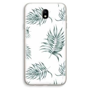 CaseCompany Simple leaves: Samsung Galaxy J7 (2017) Transparant Hoesje