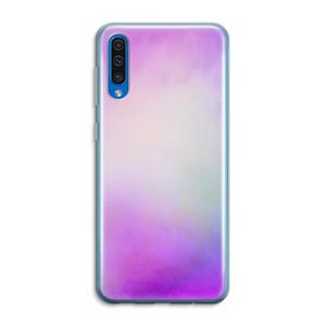 CaseCompany Clouds pastel: Samsung Galaxy A50 Transparant Hoesje