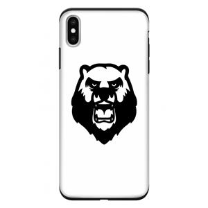CaseCompany Angry Bear (white): iPhone XS Max Tough Case