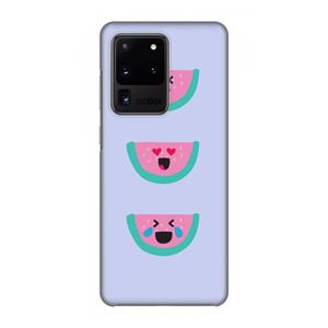 CaseCompany Smiley watermeloen: Volledig geprint Samsung Galaxy S20 Ultra Hoesje