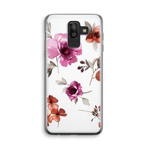 CaseCompany Geschilderde bloemen: Samsung Galaxy J8 (2018) Transparant Hoesje