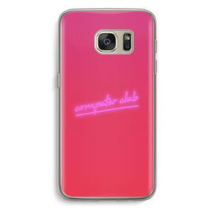 CaseCompany Vice Glow: Samsung Galaxy S7 Transparant Hoesje