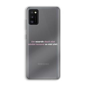 CaseCompany uw waarde daalt niet: Samsung Galaxy A41 Transparant Hoesje