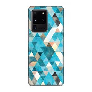 CaseCompany Gekleurde driehoekjes blauw: Volledig geprint Samsung Galaxy S20 Ultra Hoesje