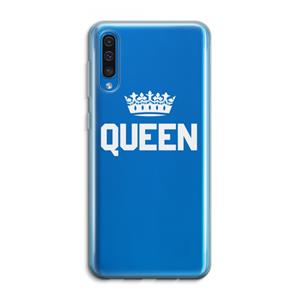 CaseCompany Queen zwart: Samsung Galaxy A50 Transparant Hoesje
