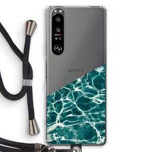 CaseCompany Weerkaatsing water: Sony Xperia 1 III Transparant Hoesje met koord