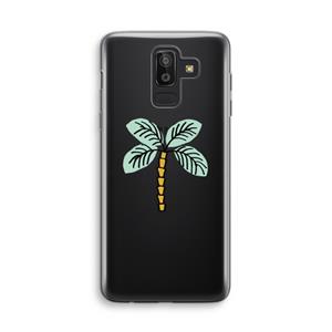 CaseCompany Palmboom: Samsung Galaxy J8 (2018) Transparant Hoesje