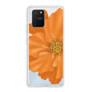 CaseCompany Orange Ellila flower: Samsung Galaxy S10 Lite Transparant Hoesje