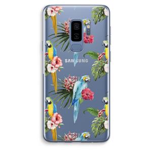 CaseCompany Kleurrijke papegaaien: Samsung Galaxy S9 Plus Transparant Hoesje