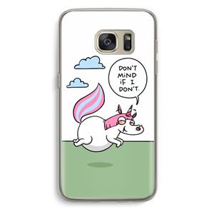 CaseCompany Unicorn: Samsung Galaxy S7 Transparant Hoesje