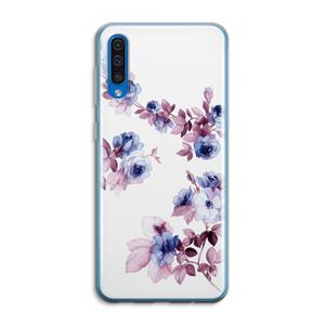 CaseCompany Waterverf bloemen: Samsung Galaxy A50 Transparant Hoesje