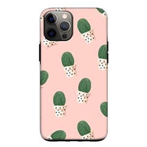 CaseCompany Cactusprint roze: iPhone 12 Pro Tough Case