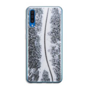 CaseCompany Snøfall: Samsung Galaxy A50 Transparant Hoesje