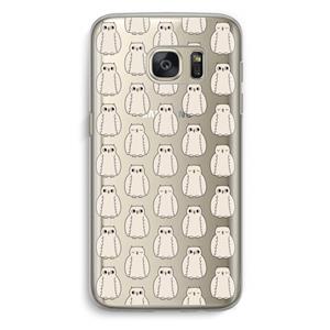 CaseCompany Uilen: Samsung Galaxy S7 Transparant Hoesje