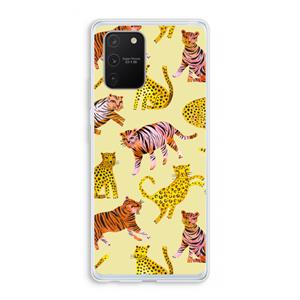 CaseCompany Cute Tigers and Leopards: Samsung Galaxy S10 Lite Transparant Hoesje