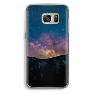 CaseCompany Travel to space: Samsung Galaxy S7 Transparant Hoesje