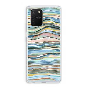 CaseCompany Watercolor Agate: Samsung Galaxy S10 Lite Transparant Hoesje