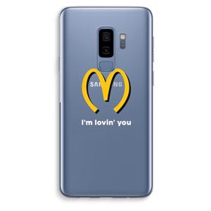 CaseCompany I'm lovin' you: Samsung Galaxy S9 Plus Transparant Hoesje