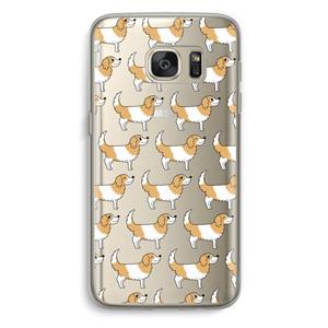CaseCompany Doggy: Samsung Galaxy S7 Transparant Hoesje