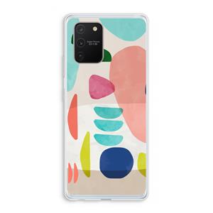CaseCompany Bold Rounded Shapes: Samsung Galaxy S10 Lite Transparant Hoesje