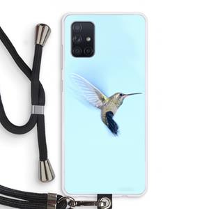 CaseCompany Kolibri: Samsung Galaxy A71 Transparant Hoesje met koord