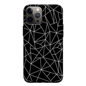 CaseCompany Geometrische lijnen wit: iPhone 12 Pro Tough Case