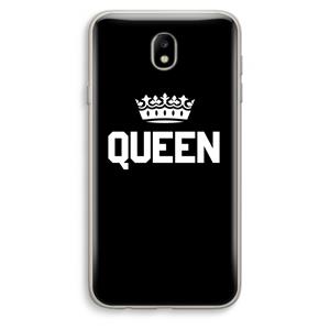 CaseCompany Queen zwart: Samsung Galaxy J7 (2017) Transparant Hoesje