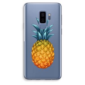 CaseCompany Grote ananas: Samsung Galaxy S9 Plus Transparant Hoesje