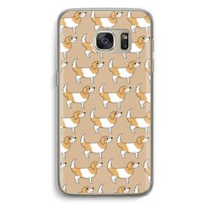 CaseCompany Doggy: Samsung Galaxy S7 Transparant Hoesje