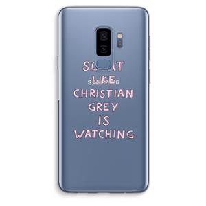 CaseCompany Christian Grey: Samsung Galaxy S9 Plus Transparant Hoesje
