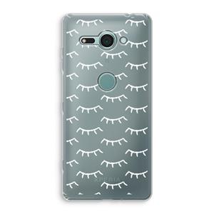 CaseCompany Wimpers: Sony Xperia XZ2 Compact Transparant Hoesje