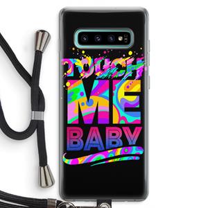 CaseCompany Touch Me: Samsung Galaxy S10 Plus Transparant Hoesje met koord